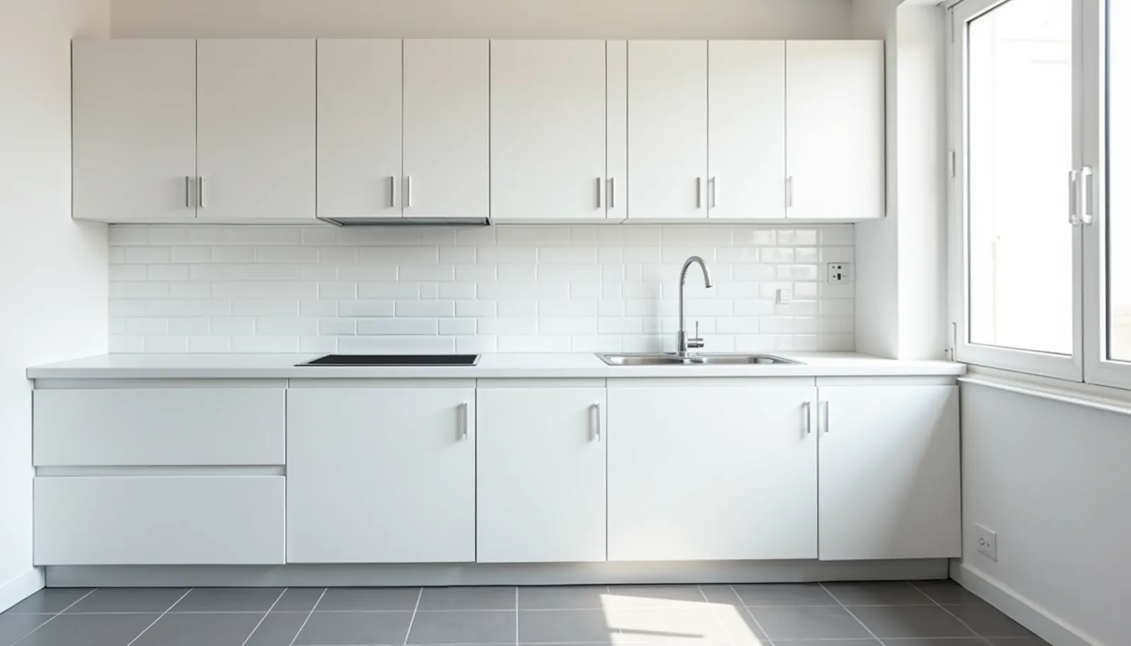 Cuisine d’un logement remis en état — après intervention